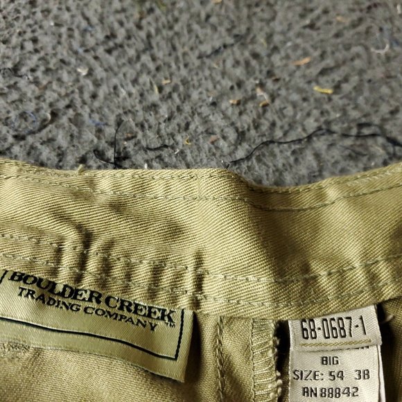 Boulder Creek Trading Pants Big Tall Mens Size 54 38L Beige Cotton Chino Khaki - Picture 3 of 7